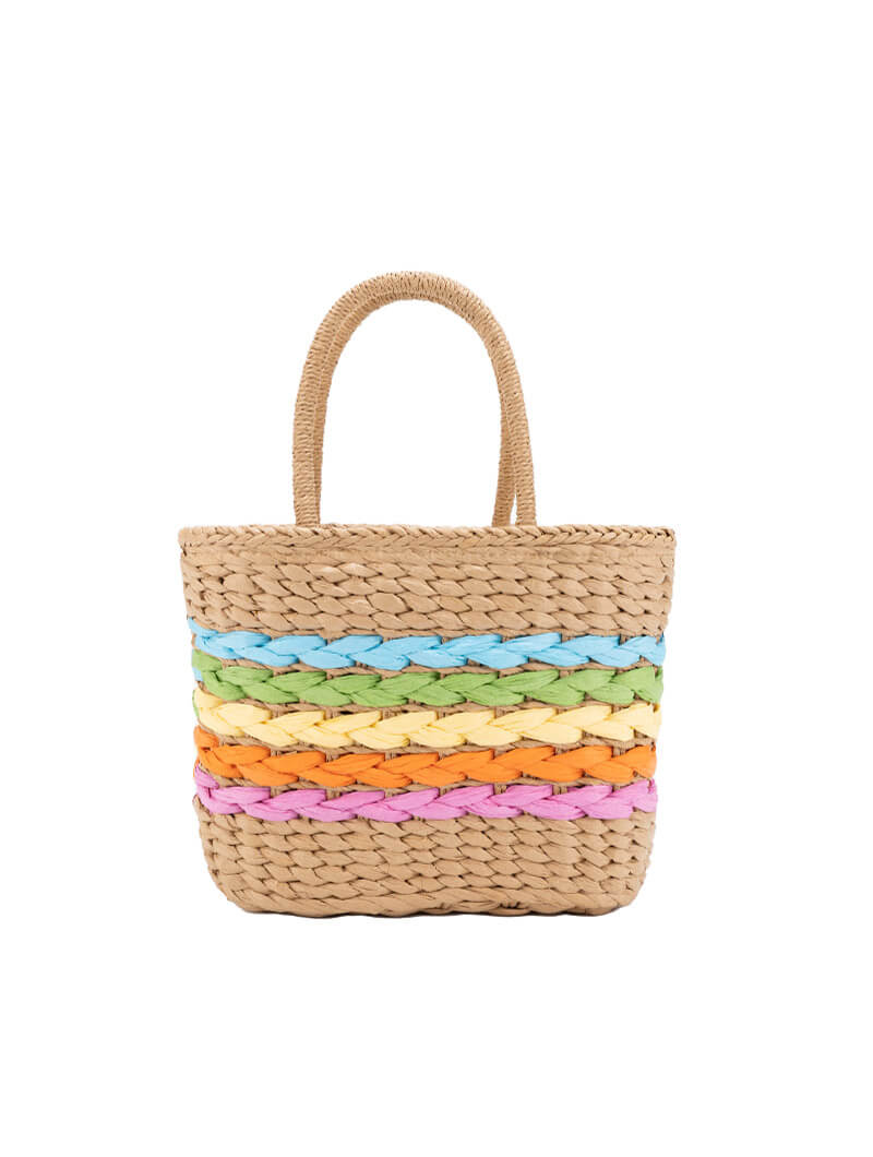 Sac en paille coloré